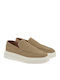 Δερμάτινα Ανδρικά Loafers σε Μπεζ Χρώμα