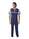 Lydia Creations Summer Men's Pyjama Pants Dark Blue