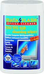 Data Flash Small Wet Wipes Cleaning Tft Lcd Monitors 100/tube Data Flash
