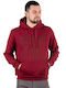 Herren Sweatshirts mit Burgundischer Kapuze