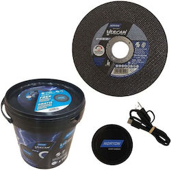 Norton Norton Disc.vulcan 125 X 1.0 Bucket + Induction Charger 100pcs Metal Stainless Steel
