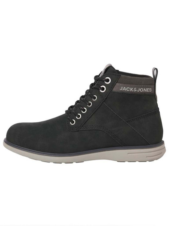 Jack & Jones Schwarze Chelsea Herrenstiefel