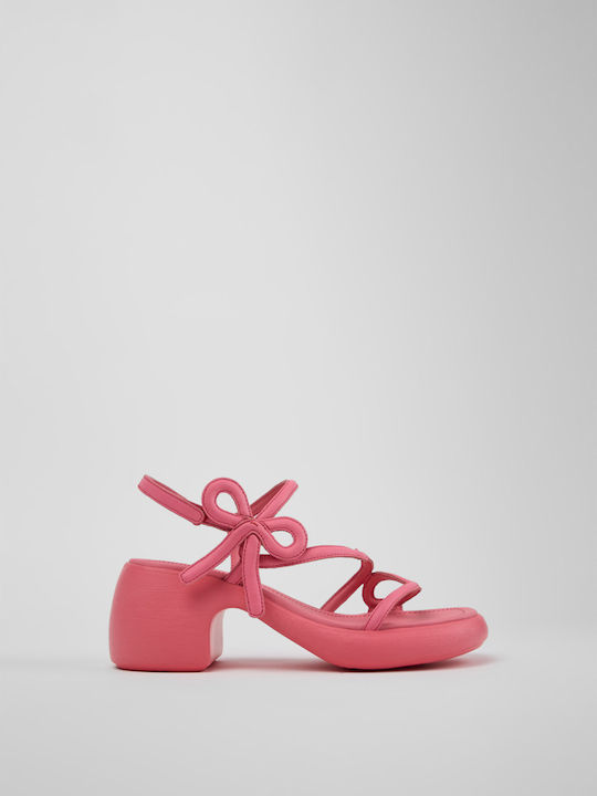 Camper Leather Sandals Pink
