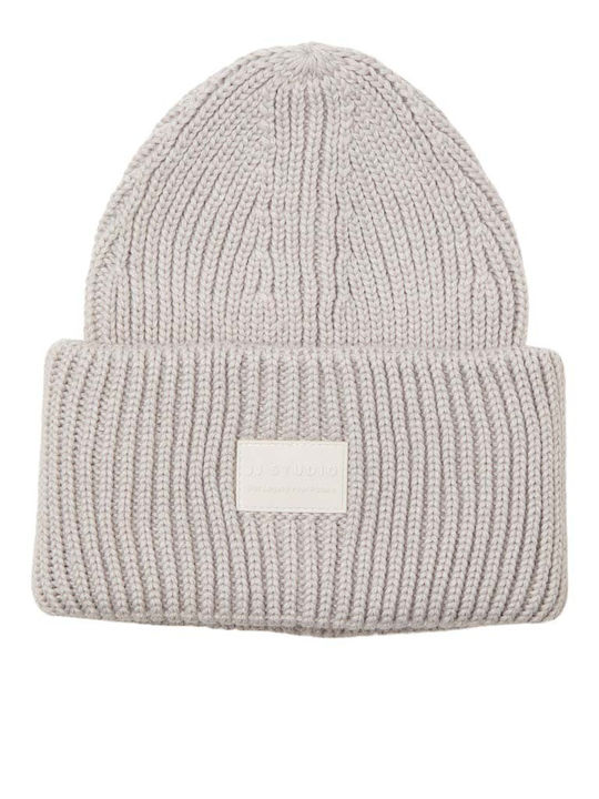 Beanie Men's Knitted Beanie in Beige Colour