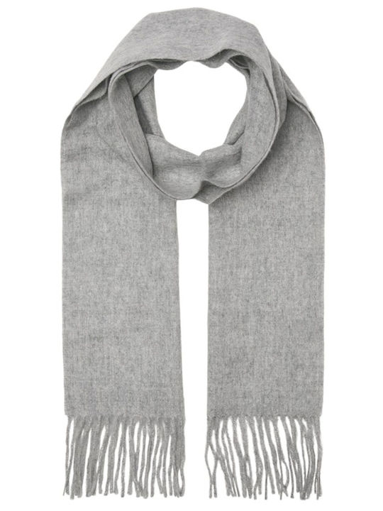 Jack & Jones Men's Wool Scarf Gray