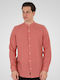 Long Sleeve Linen Shirt Dusty Coral
