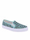 Γυναικεία Slip-On Πάνινα Τιρκουάζ