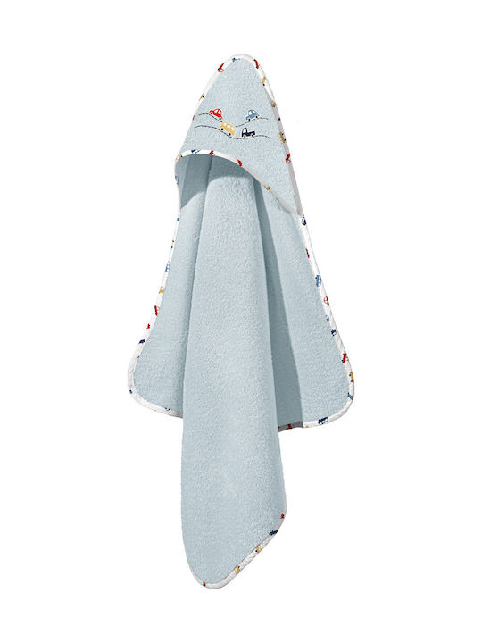 Guy Laroche Baby-Badetuch mit Kapuze Roadtrip Sky 75x75cm