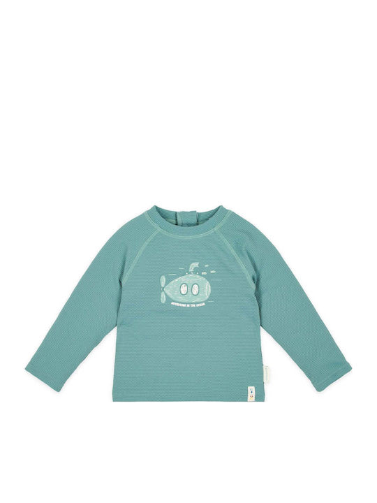 Little Dutch Παιδικό Μαγιό Μπλούζα με Μακρύ Μανίκι Ocean Green