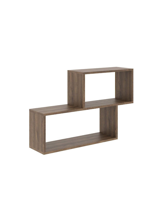 Ράφι Τοίχου Rico Bronze Oak 100x25x65εκ.