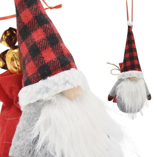 Decorative Black Plastic Christmas Santa 20x14x10cm
