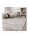 Shaggy Geometric Χαλί Ορθογώνιο Cream Grey 120x170cm