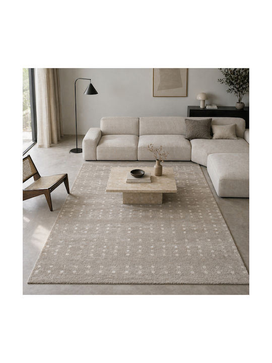 Soft Touch Wohnzimmer Teppich Rechteckig Ecru 240x300cm