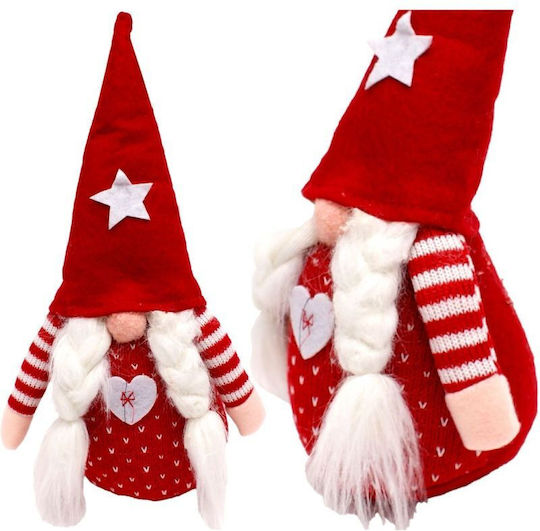 Saska Garden Christmas Plastic Figure Beige Dwarf Height 65cm