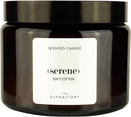 Soft Cotton Φυτικό Αρωματικό Κερί Καπάκι 360gr Serene Olphactory