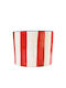 Marie Antoinette Striped Herbal Aromatic Candle 320gr Handmade Olphactory Container