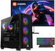 Vengeance Stealth-V88 Gaming Настолен Компютър (Ryzen 5-5500/16GB DDR4/512GB SSD/GeForce RTX 5060/Без Операционна Система) и Монитор Xiaomi A27i