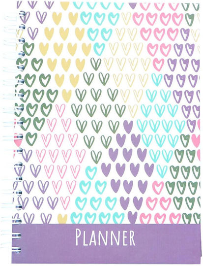 Tesoro Planner Hearts Σημειωματάριο B5 100 Φύλλων