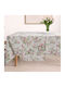 Dimeco Checkered Tablecloth Floral 85x85cm