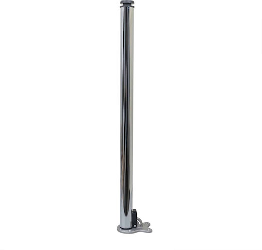Picior de Mobilier din Oțel Inoxidabil 5.5x5.5x87cm Gri