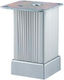 Picior Metalic de Mobilier 4x4x5cm Argintiu
