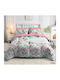 Marwa Cotton Duvet Cover Set 160x240cm Single with Pillowcase Pink