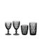 Cryspo Trio Kare Smoke Set Water / White Wine / Whiskey Glasses Glass 320ml 24 Pieces
