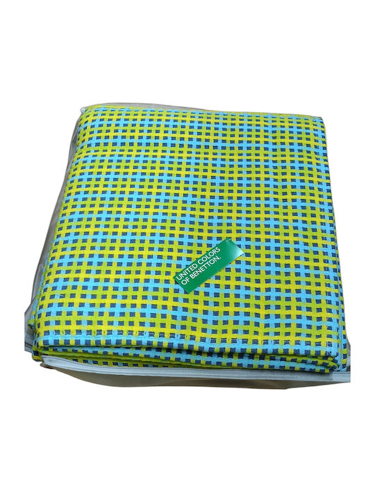 Benetton Pătură Spania Tricotată Super King 220x240 cm Verde/Albastru
