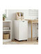 Office Drawer Made of Solid Wood White 34x39x65.5cm