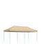 Klikareto Zusammenklappbares Gazebo Garten Beige 3x6m