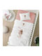 Borea Babydecke Kinderbett Goodnight Waffel Rosa 110x140cm