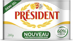 Salted Butter 60% Fat in Aluminum Foil President 200g