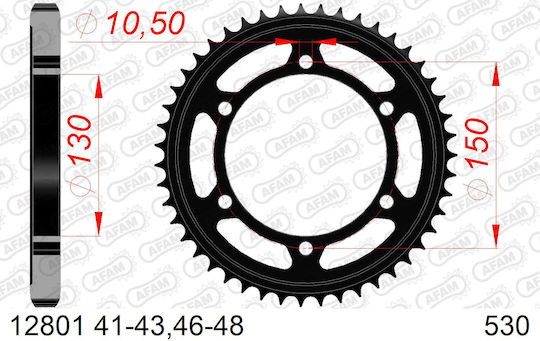AFAM Rear Sprocket for Yamaha FJ / XJR