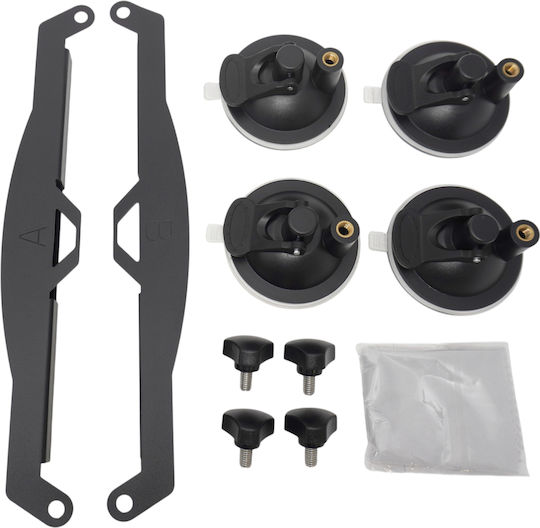 Kit Base Mounting Car Roof Starlink Mini Base Mounting Car Roof Kit Holder 4 Suction Strong Grip Cups Stable Satellite Signal On Windows & Sunroofs Cars RVs Boats Yachts Black Code 1-per0162