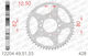 Afam Steel Rear Sprocket 428 Chain Code 12204-51