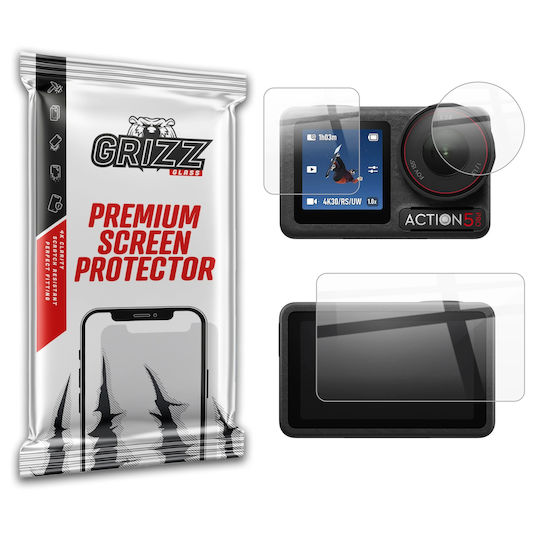 Grizzglass Ceramicfilm Screen Protector Dji Osmo Action 5 Pro Sports Camera Transparent