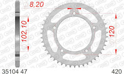 Afam Stahl Hinteres Ritzel 420 Kette Code 35104-47