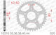 Afam Steel Rear Sprocket 520 Chain Code 10215-40