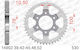 Afam Steel Rear Sprocket 530 Chain Code 14902-48