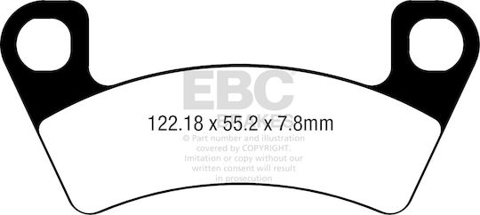 Ebc Brake Pads Fa740tt Set 1 Disc