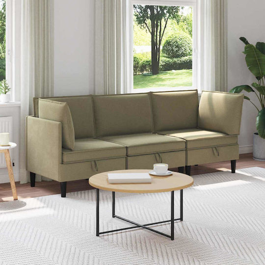 vidaXL Dreisitzer Stoffsofa 210x70x82cm vidaXL Dreisitzer Stoffsofa 210x70x82cm