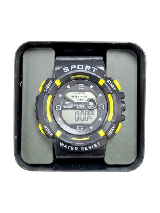 Digital Men's Watch 40mm Battery with Black Rub...