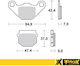 Plăcuțe Frână Față Prox Kx80 '88-96 + Rm80 '86-95 Echivalent Cu Ebc Fa083r