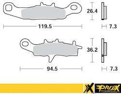 Prox Front Brake Pads Kx80 85 100 '97-20 + Rm85 '05-20 Equivalent To Ebc Fa258r Prox Front Brake Pads Kx80 85 100 '97-20 + Rm85 '05-20 Equivalent To Ebc Fa258r