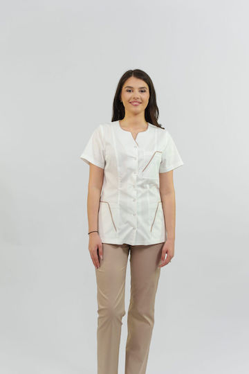 Masstex Unisex Medical Blouse White
