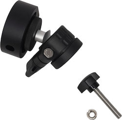 Адаптер За Основна Поставка Сферична Глава Starlink Mini Ball Head Adapter Quick Release Tripod Mount 1/4"-20 Screw Clip & 3/8"-16 Threads Pipe Adapters Алуминиева Сплав Черен Код 1-per0175