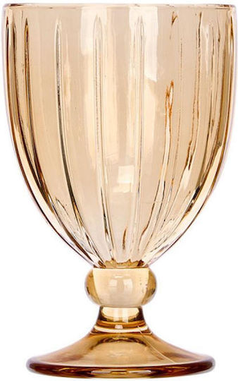 Glass for White Wine Made of Glass in Honey Colour 310ml