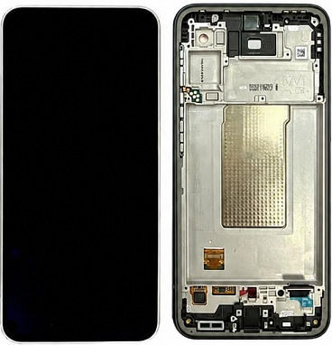 Samsung Ersatzbildschirm mit Touch-Mechanismus und Rahmen für Samsung Galaxy A37 5G A376 Schwarz