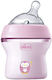 Chicco Plastic Baby Bottle Natural Feeling Anti-colic with Silicone Teat for 0+ Months Light Blue 150ml