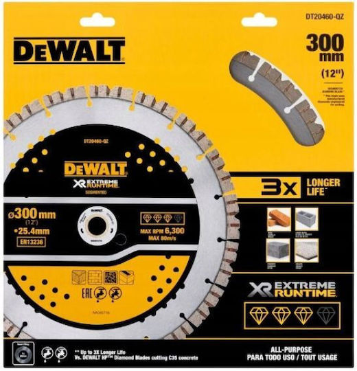 Dewalt 300mm Elite Diamond Segmented Disc General Purpose